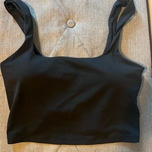 Athleta transcend square neck crop sports bra